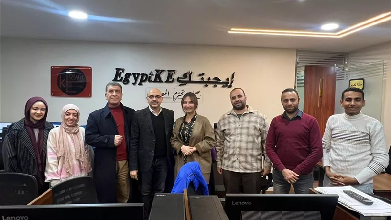 قصواء الخلالي تستقبل وكيل نقابة الصحفيين في «إيجبتك» بحضور رئيس التحرير