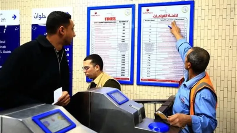 تطوير ورفع كفاءة اللوحات الإرشادية بمحطة الشهداء التبادلية بمترو الأنفاق