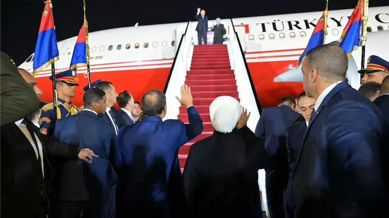 السيدة انتصار السيسي تنشر صوراً من لحظات وداع أمينة أردوغان