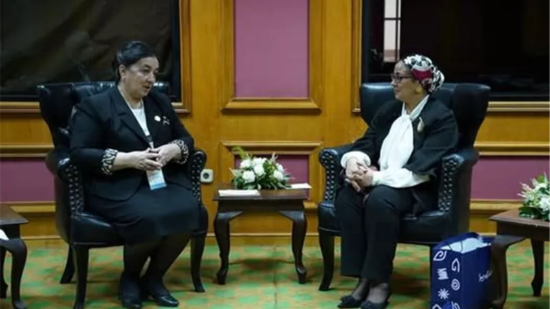 رئيسة القومي للمرأة تلتقي نائب رئيس وزراء جمهورية أوزبكستان