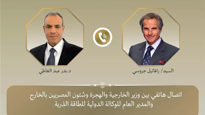 وزير الخارجية ومدير وكالة الطاقة الذرية يبحثان الملف النووي الإيراني