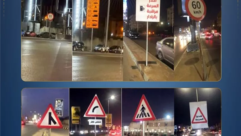 الأمن يكذب ادعاءات غياب لافتات السرعة بمحور جمال عبدالناصر: يوجد 142 لوحة 