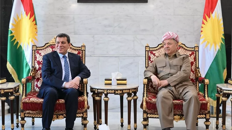 بارزاني يبحث مع قائد 