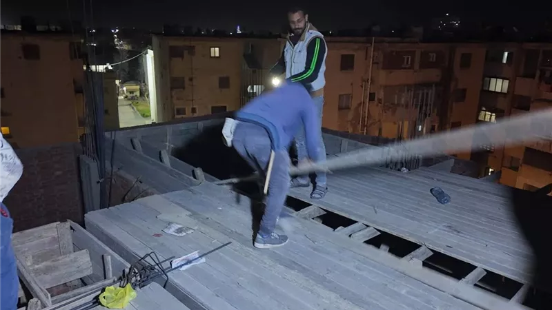 إيقاف أعمال بناء بدون ترخيص على مساحة 100 متر في سخا بكفر الشيخ 
