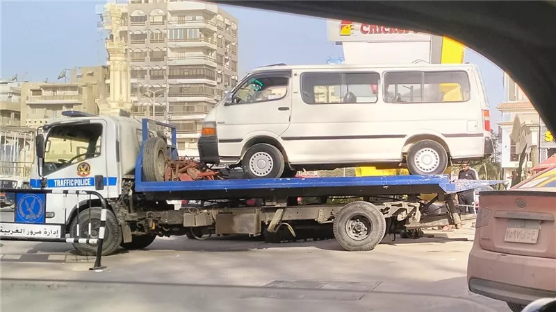 حملة مرورية بالغربية تضبط 100 مخالفة وتصادر مركبات ودراجات
