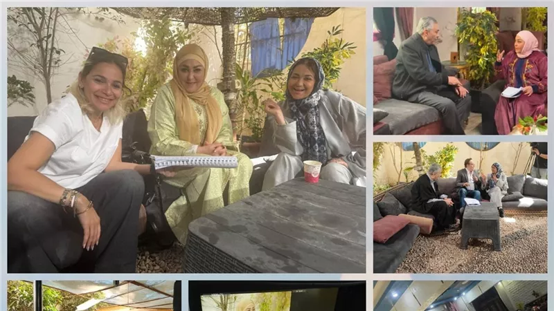 شاهد.. أول صور من كواليس «عائلة مصرية جدا» لـ نهال عنبر قبل طرحه