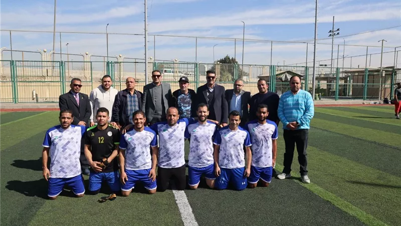 فريق كرة القدم بمياه القليوبية يتوج بكأس دوري المصالح الحكومية 