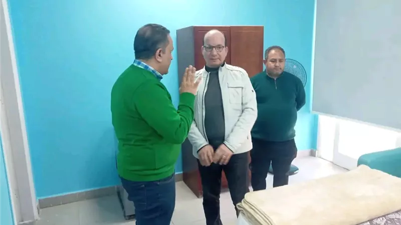 وكيل صحة الدقهلية يتابع تطوير مستشفى صدر المنصورة