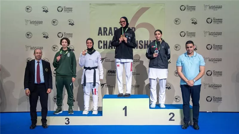 نيفين صالح تحصد برونزية كأس العرب السادسة بالإمارات