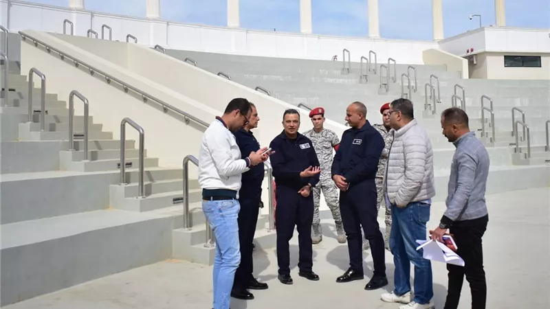 قائد المنطقة الجوية الغربية يتفقد مركز المؤتمرات بالعلمين الجديدة