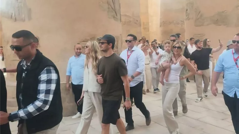 حفيد ترامب في حضرة الفراعنة.. أول ظهور تاريخي لـ ألكسندر بالأقصر