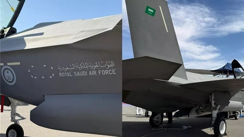 تداول صور لمقاتلات F-35 الشبحية في السعودية بشعار المملكة