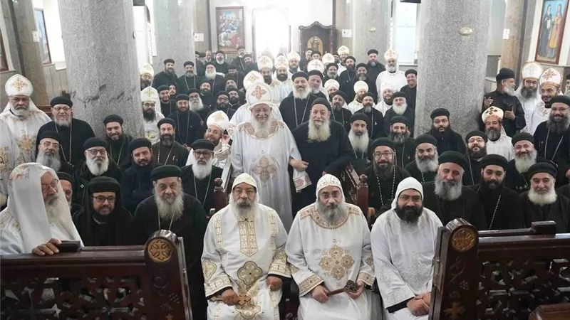 بحضور الأسقف العام.. تفاصيل اجتماع مجمع كهنة «أبو قرقاص» بدير مار مينا