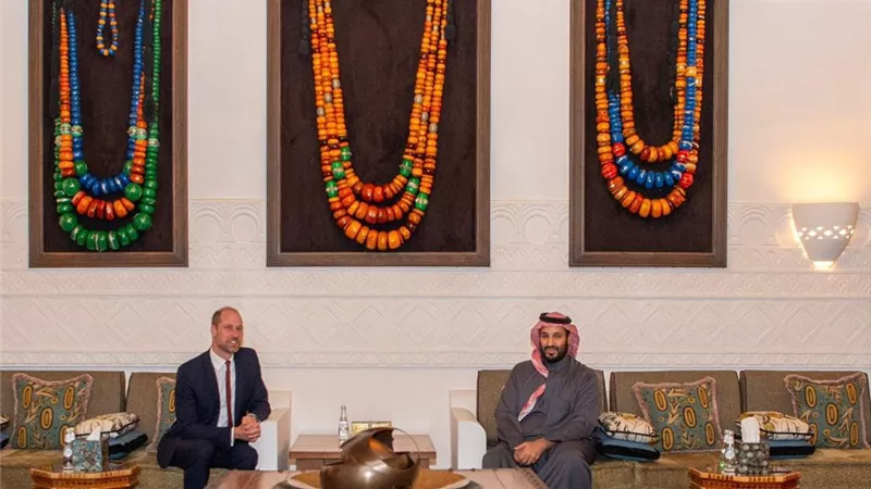 ولي العهد السعودي يستقبل الأمير ويليام في الرياض| صور