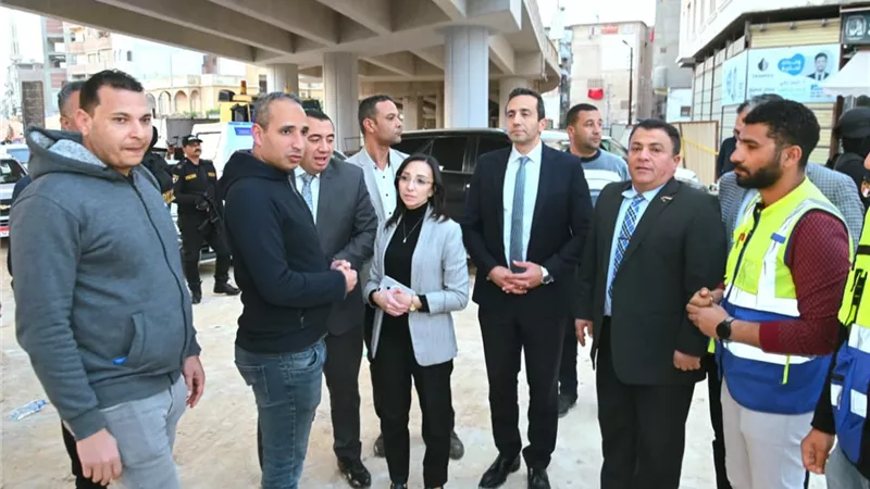 محافظ البحيرة تتفقد أعمال إحلال وتجديد كوبري كفر الدوار العلوي