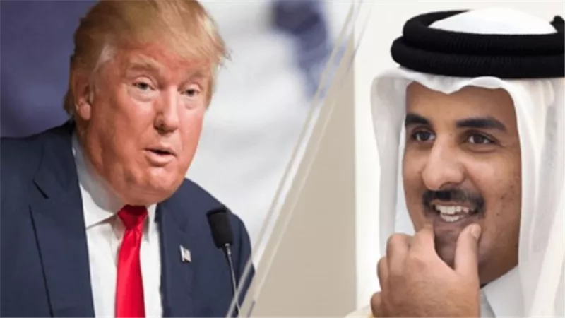 أمير قطر يبحث مع ترامب جهود خفض التصعيد في المنطقة