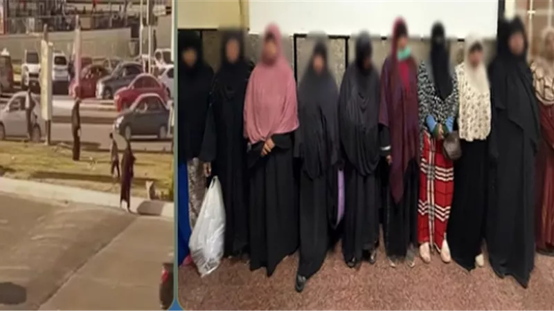 «مشهد صادم في الشيخ زايد».. سيدات يتبادلن الضرب أمام المارة بسبب الشحاتة