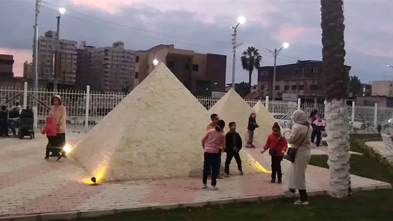 حديقة الأسرة شرق المنصورة متنفس جديد للعائلات