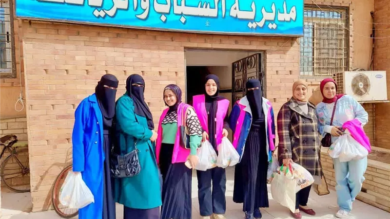 فتيات برنامج «ريحانة» يزرن دار الوفاء للمسنين بكفر الشيخ 