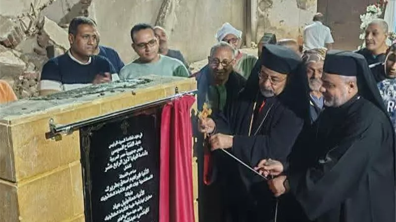 انطلاق أعمال إعادة بناء كنيسة العذراء بالأقصر|صور