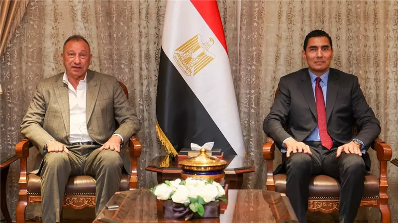 لقطات من زيارة وفد الأهلي برئاسة الخطيب لـ جوهر نبيل بالعاصمة الإدارية 