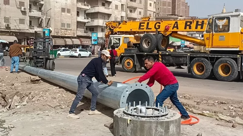 محافظ كفر الشيخ يتابع أعمال المرحلة الثانية من تطوير الميدان الإبراهيمي
