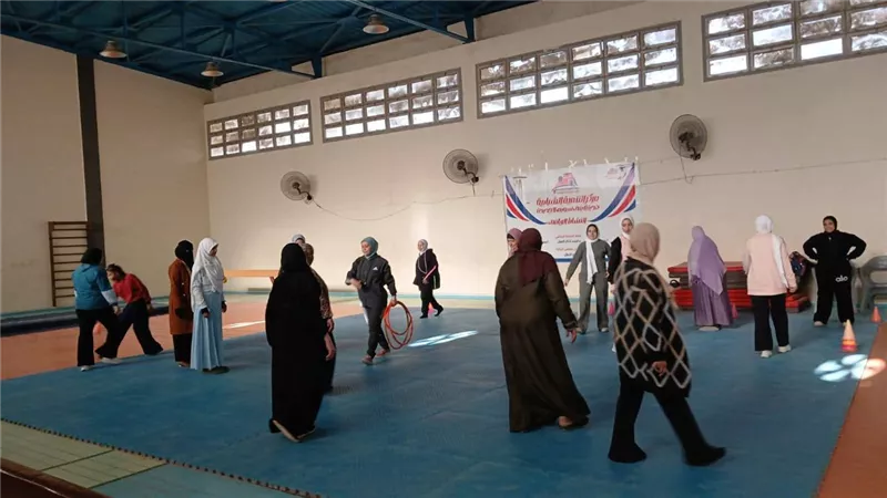 التنمية الرياضية للمرأة تحصد ثمارها خلال زيارة اللجنة الوزارية لبني سويف