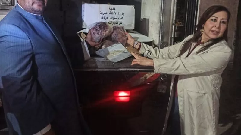 1850 كيلو لحوم بلدي من وزارة الأوقاف للأسر الأولى بالرعاية ببورسعيد