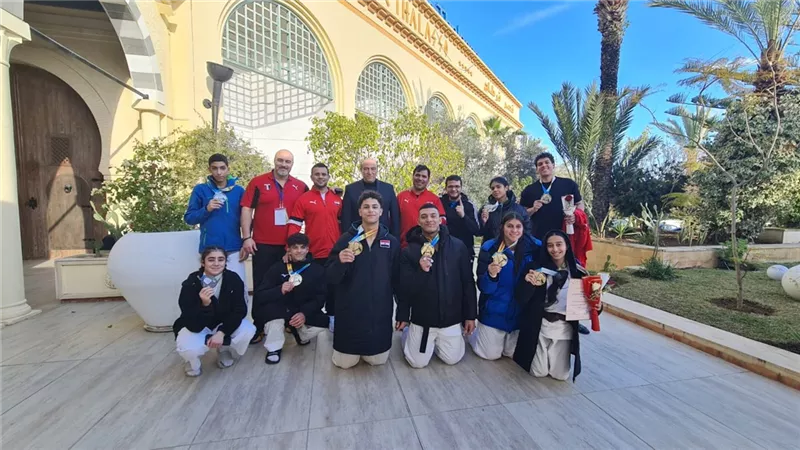 وزير الشباب والرياضة يهنئ أبطال الجودو بعد التألق في بطولة إفريقيا