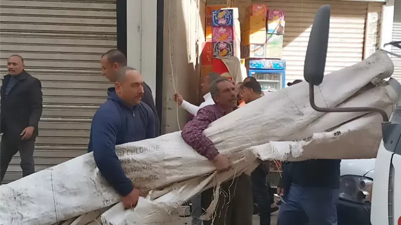 حملة لإزالة الإشغالات في شوارع مدينة دسوق بكفر الشيخ 