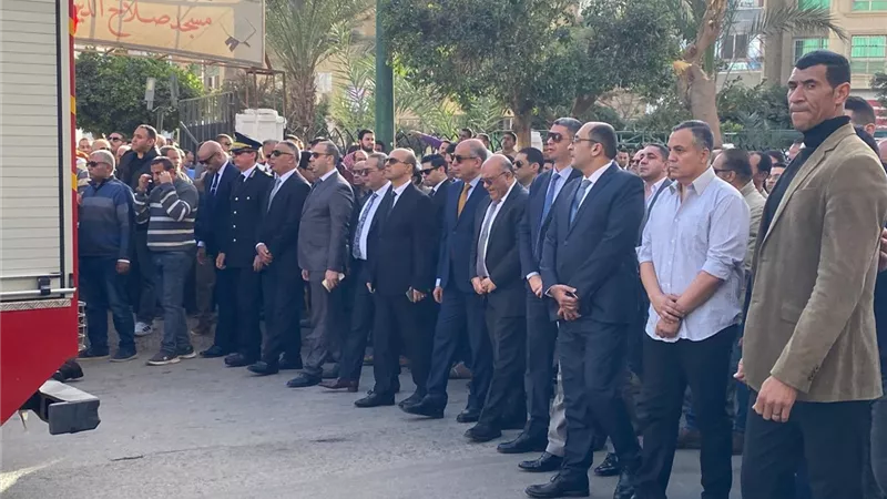 جنازة عسكرية مهيبة للواء مصطفى خليل من مسجد صلاح الدين بالمنيا