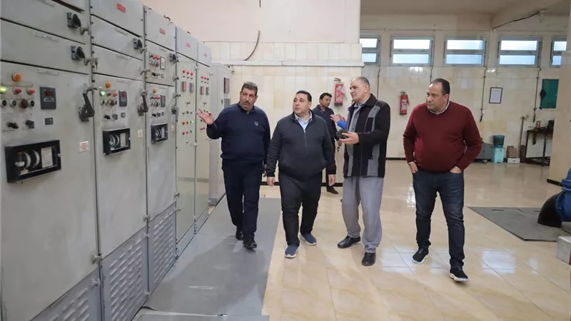 رئيس مياه البحيرة يشيد بكفاءة التشغيل وانتظام الخدمة برافع مياه إدكو