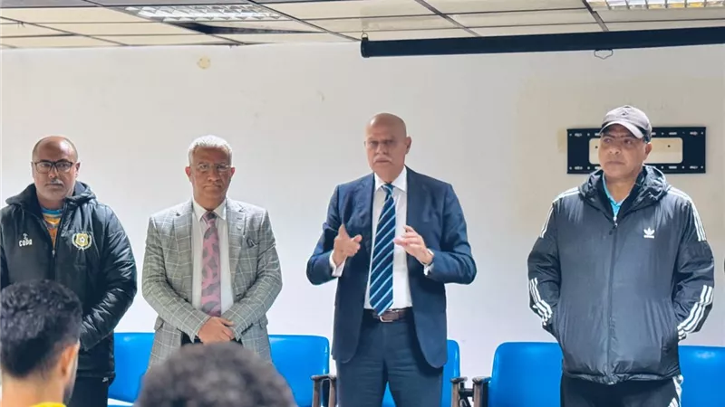 جلسة تحفيزية للاعبي الإسماعيلي قبل مواجهة وادي دجلة بالدوري