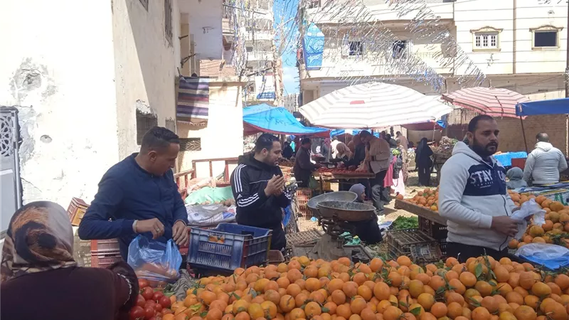 أسعار الخضراوات والفاكهة في أول يوم رمضان بأسواق كفر الشيخ