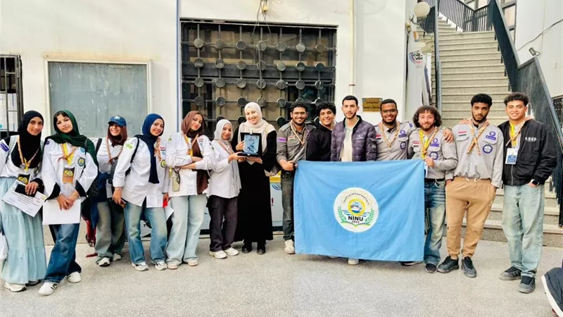 طلاب جامعة الإسماعيلية الجديدة يحصولون على المركز الثالث بالمهرجان الكشفي 