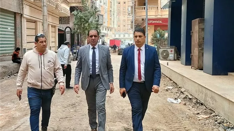 رصف شوارع تقسيم قضايا الدولة بكفر الشيخ