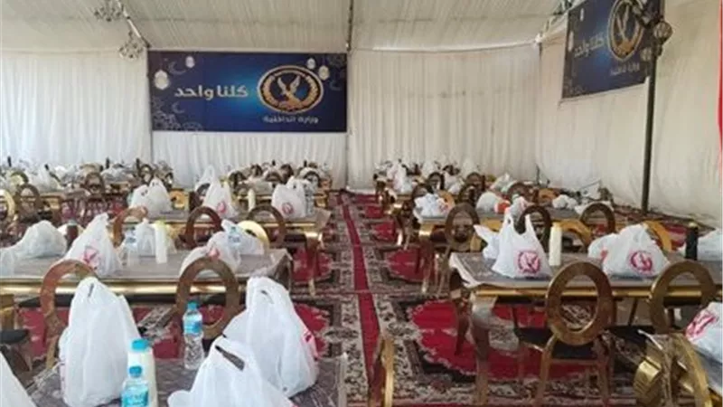 مديرية أمن البحيرة تطلق موائد الرحمن ضمن مبادرة كلنا واحد
