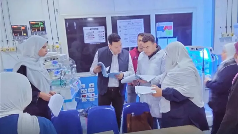 وكيل صحة البحيرة يجري زيارة مفاجئة إلى مستشفى غرب النوبارية