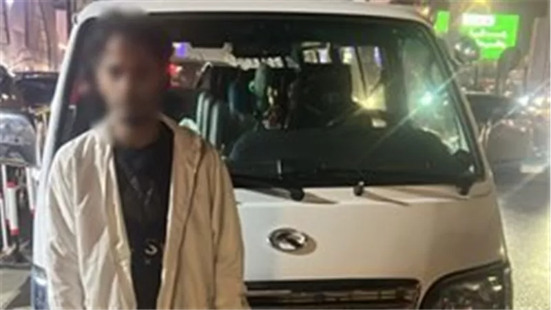القبض على سائق ميكروباص ظهر في فيديو 