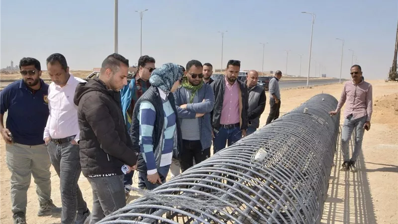 رئيس «السويس الجديدة» يتفقد مشروعات الحماية من السيول 