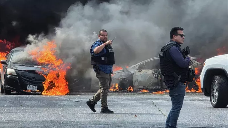 مقتل 18 شخصا وإشعال حرائق خلال الاضطرابات في المكسيك|صور 