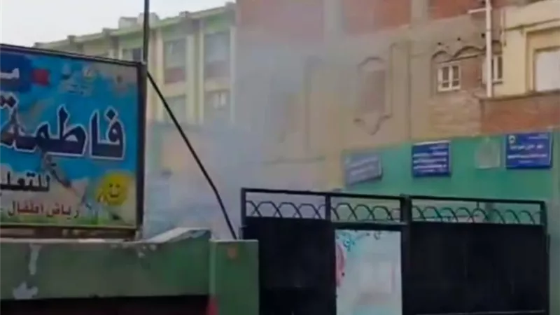 السيطرة على حريق بمدرسة فاطمة الزهراء بزفتى