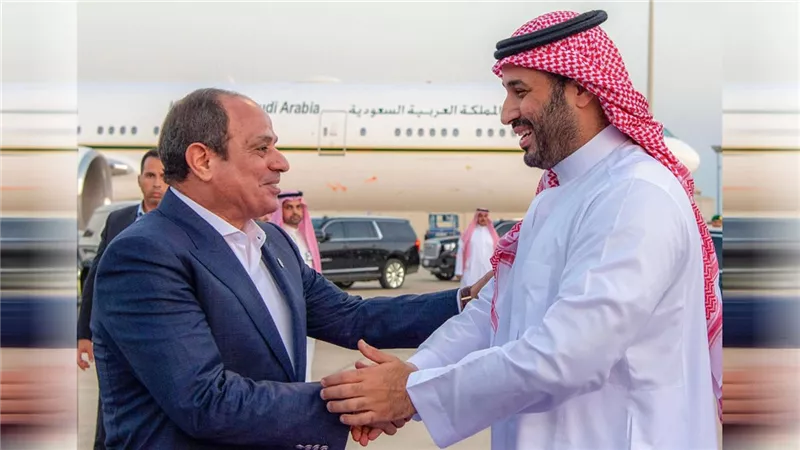 الرئيس السيسي وولي العهد السعودي يبحثان جهود وقف الحرب وإعادة إعمار غزة