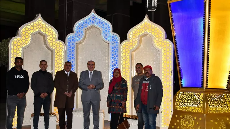 فانوس رمضان يزين مدخل جامعة المنصورة للعام الثاني على التوالي