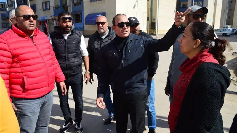 حملات مكثفة لإزالة التعديات بمساكن الفيروز مدينة بورفؤاد