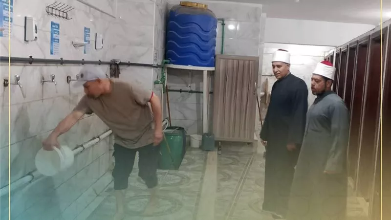 أوقاف كفر الشيخ تواصل حملتها الموسعة لنظافة المساجد 