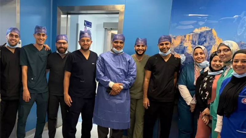استخراج جسم معدني من أنف فتاة في مستشفيات جامعة بنها