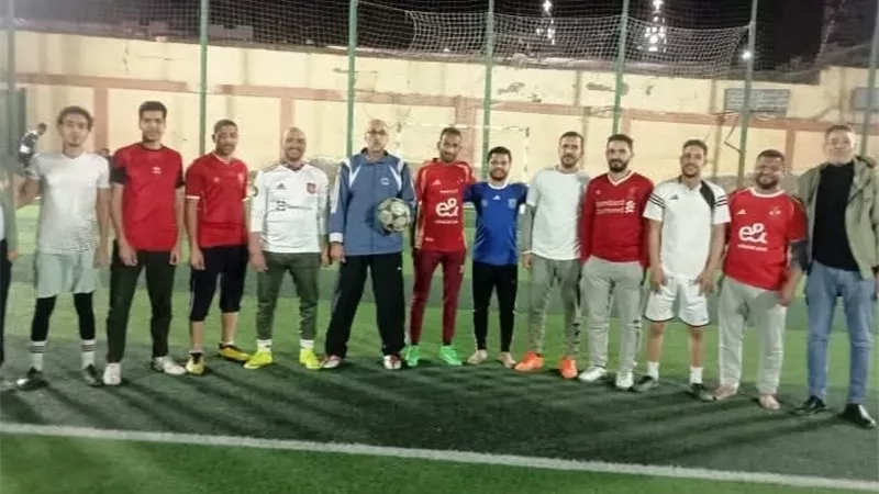 افتتاح الدورة الرمضانية لخماسي كرة القدم بمركز شباب طما 