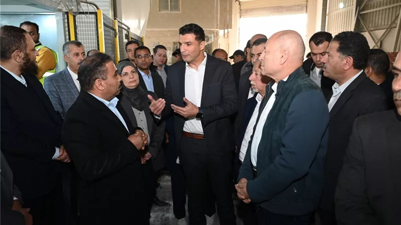 هاشم وصابر يتفقدان 5 مصانع متخصصة في تصنيع الرخام والجرانيت بشق الثعبان 