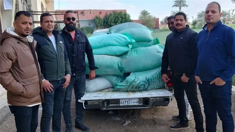 ضبط 1.18 طن دقيق مدعم و1.5 طن سماد محظور بحملة تموينية بالفيوم